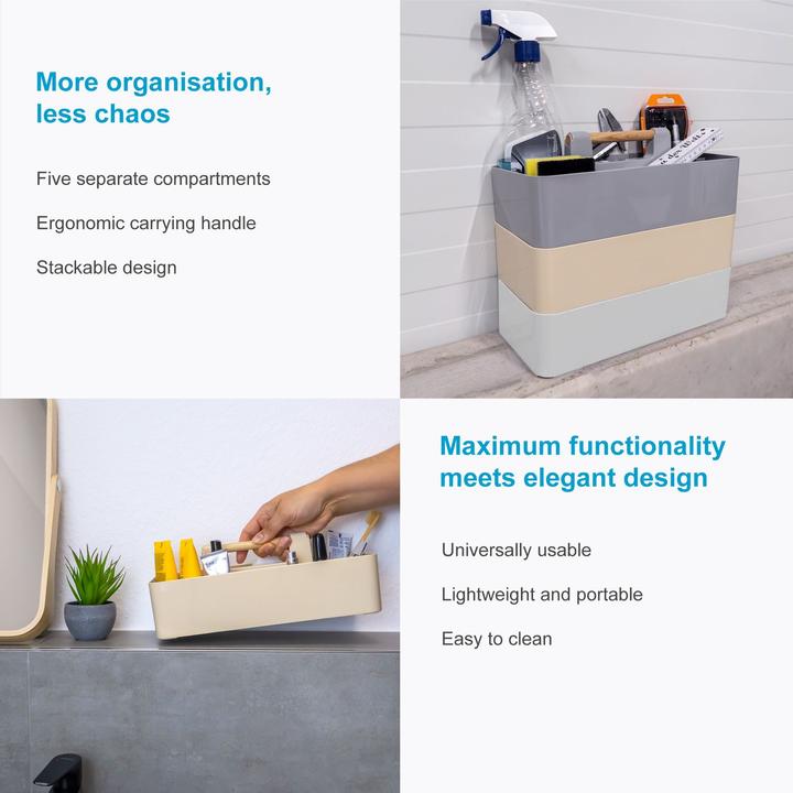 Actual product image Intirilife Make Up Organiser in Khaki