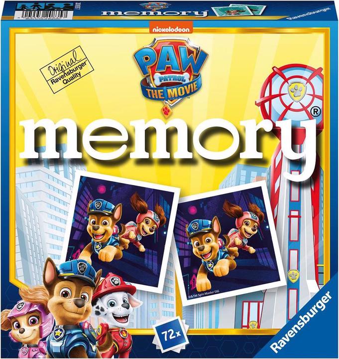 Actual product image Ravensburger Paw Patrol: The Movie – Memory (German, French, Italian, Portuguese, English, Icelandic, Spanish)