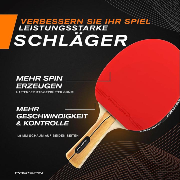 Image du produit Pro spin Tischtennis-Set für 4 Spieler