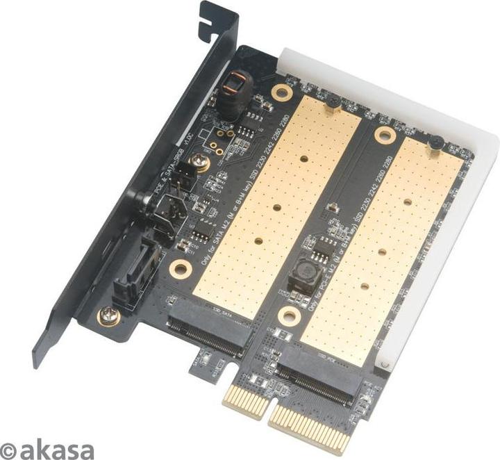 Actual product image Akasa AK-PCCM2P-03 - PCIe - M.2 - Black - 32 Gbit/s - 0 - 55 °C