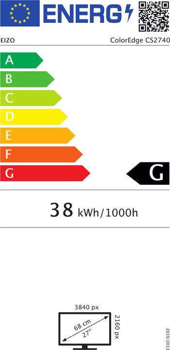 Energie-Label Eizo CS2740 (3840 x 2160 Pixel, 27")