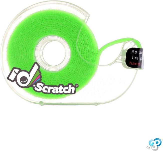 Produktbild PatchSee Klettband-Box ID-SCRATCH Dispender Box Neongrün (20 mm)