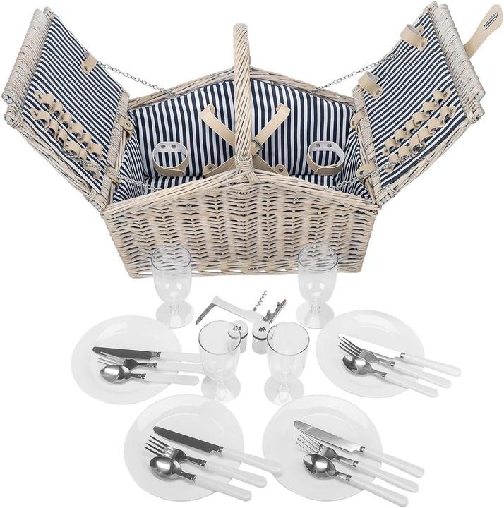 Actual product image Anndora 4 Personen Picknickkorb, 23-teilig