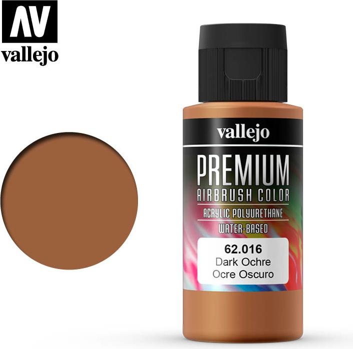 Productafbeelding Vallejo Premium Airbrush kleuren (Donker oker, 60 ml)