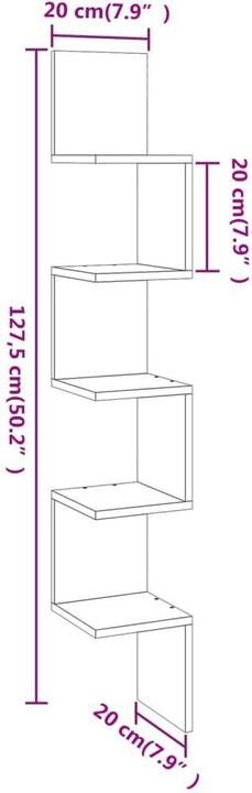 Actual product image VidaXL Luan (20 x 20 x 127.5 cm)