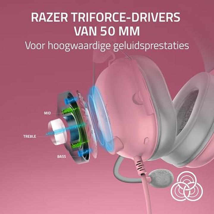 Actual product image Razer BlackShark V2 X (PlayStation Licensed) - Quartz (Cable)