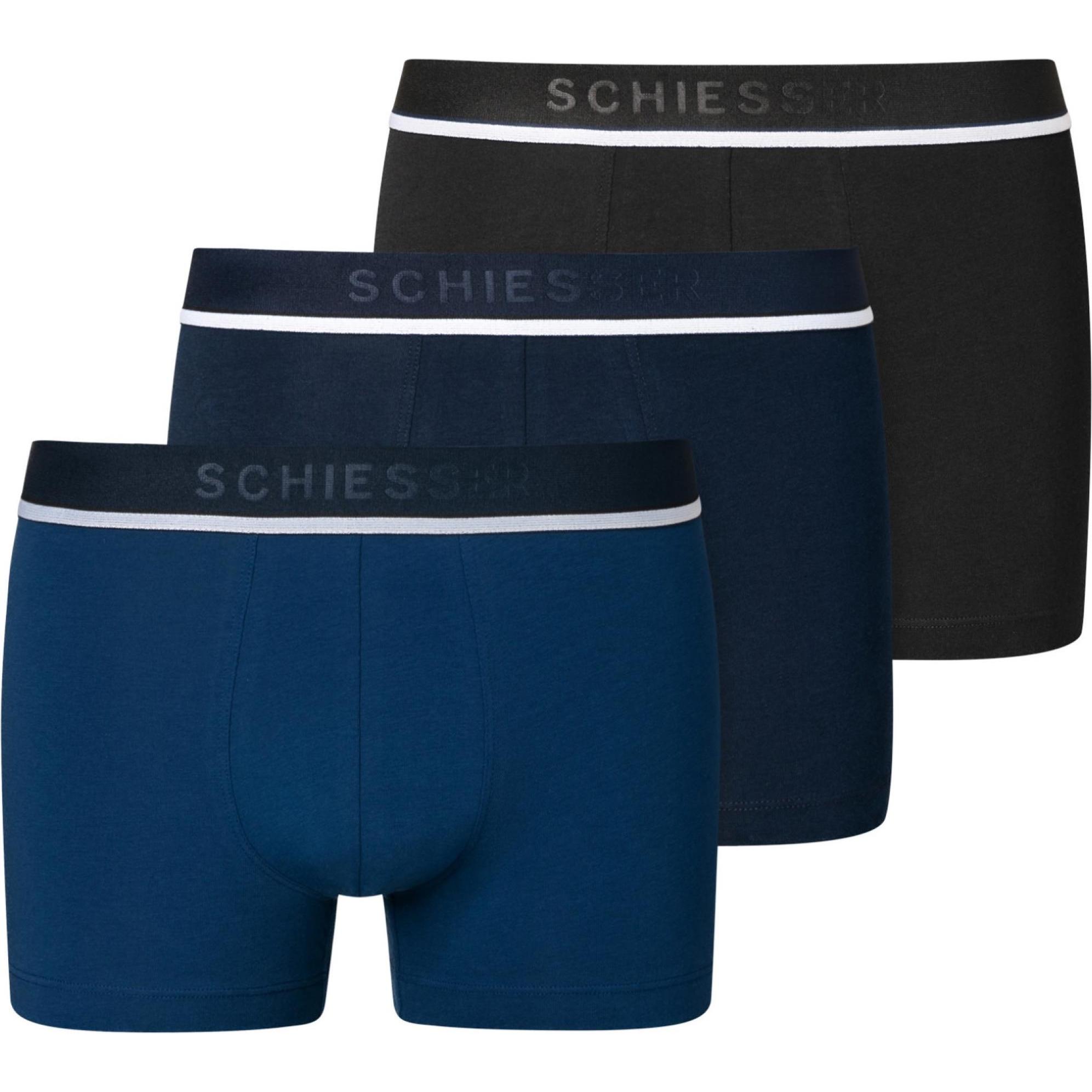Schiesser, Herren, Unterhosen, Boxershorts, Mehrfarbig, (XL, 3er Pack)