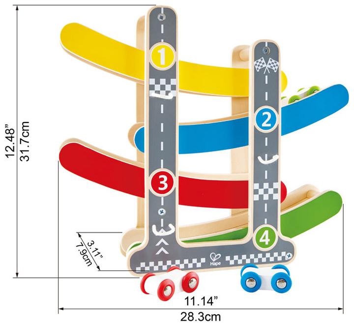 Actual product image Hape Flickflack racetrack