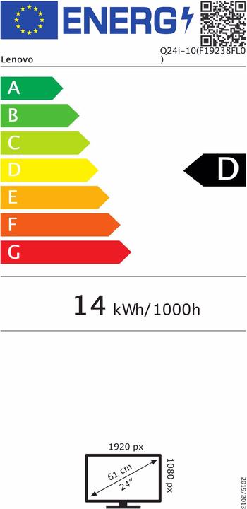 Energie-Label Lenovo Q24i-10 (1920 x 1080 Pixel, 23.80")