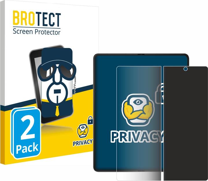 Image du produit BROTECT Film anti-regards Anti-Spy Privacy Film de protection contre la lumière bleue (2 pièce(s), Samsung Galaxy Z Fold3)