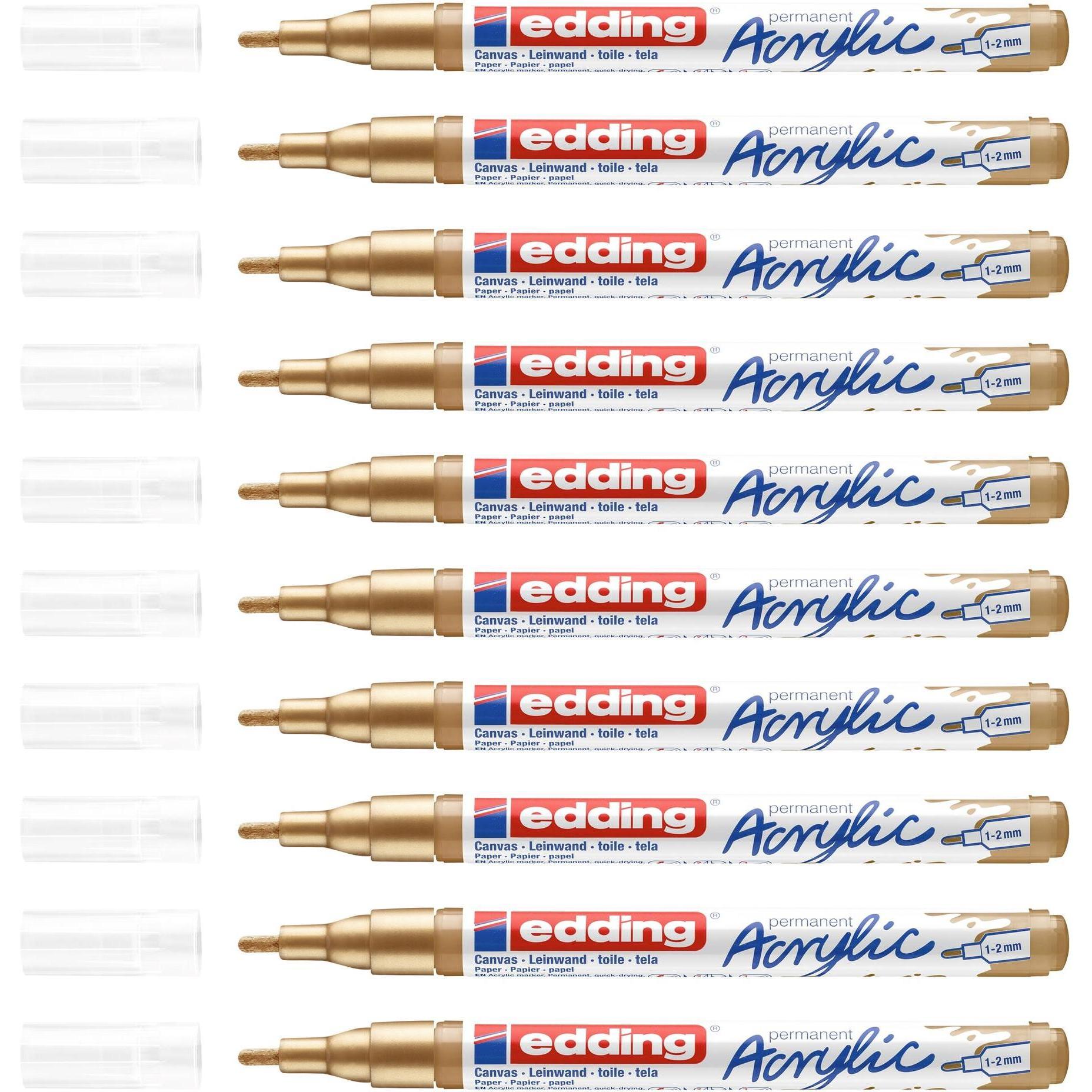 Thumbnail - 10x Edding, Marker, Acrylmarker (Reichgold, 2 mm, 1 x)