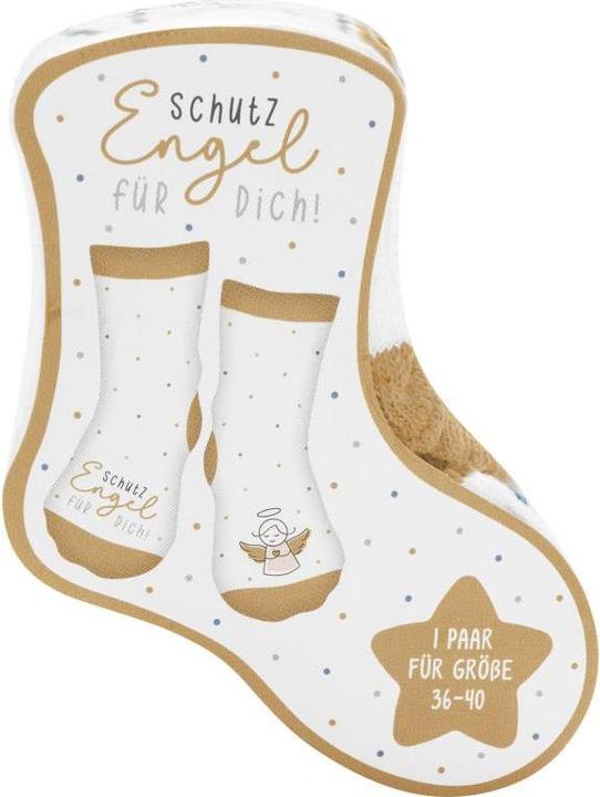 Produktbild Sheepworld Socken Engel 36 - 40, Braun/Weiss (36 - 40)