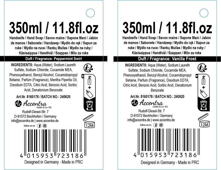 Actual product image Accentra Seifenspender mit Flüssigseife NUTCRACKER, Nussknacker (Device)