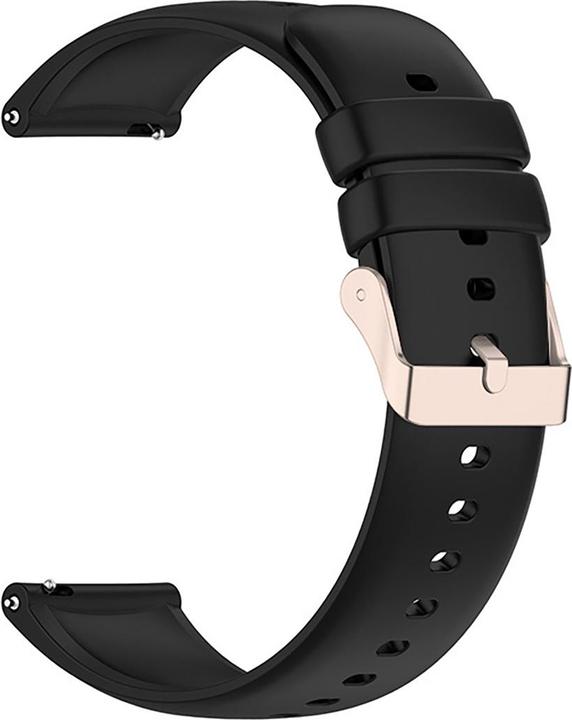 Produktbild Marka Niezdefiniowana Silikonarmband für Xiaomi Mi Watch / Amazfit GTR 47mm - Schwarz (Silikon)