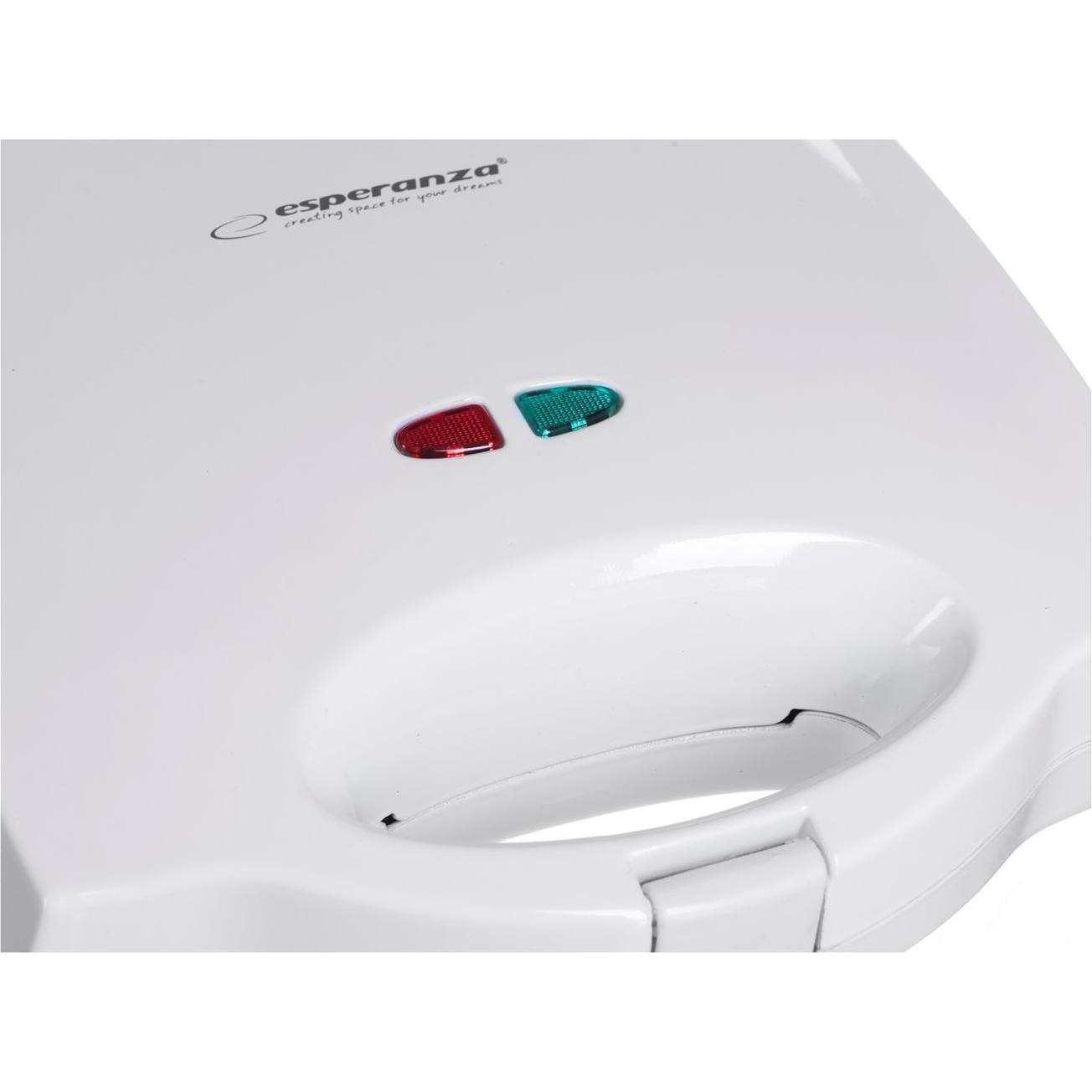 Esperanza EKT006W Sandwich-Toaster, Toaster, Weiss