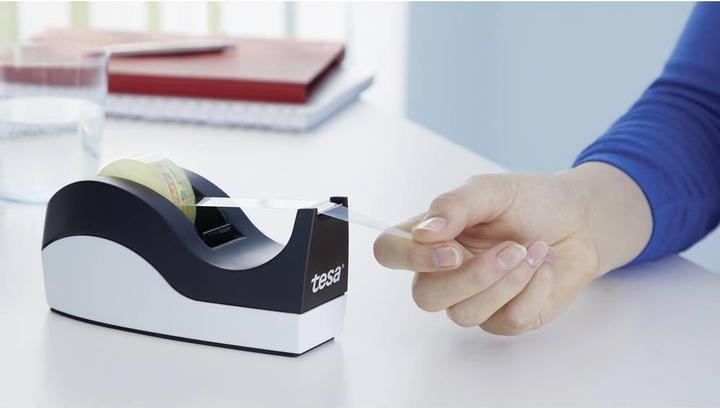 Produktbild tesa EASY CUT ORCA Tischabroller, sauberer Schnitt, inkl. 8 Rollen tesafilm