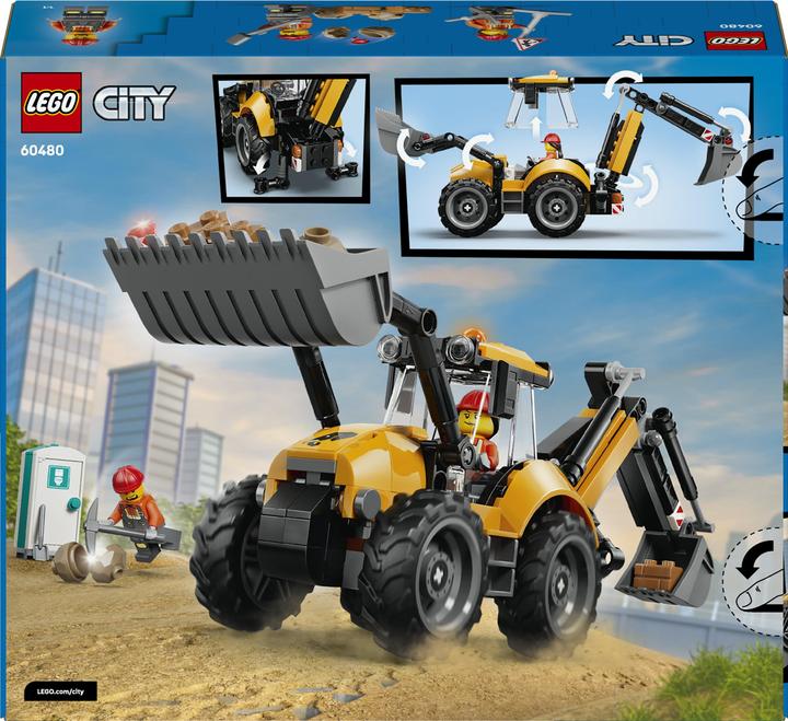 Actual product image LEGO 60480 Gelber Baggerlader