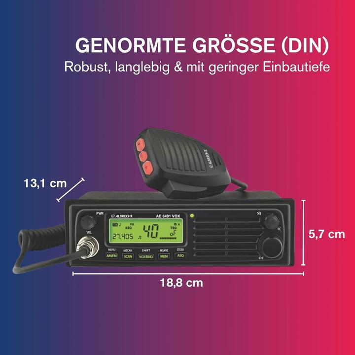 Actual product image Albrecht AE 6491 VOX (10 km)