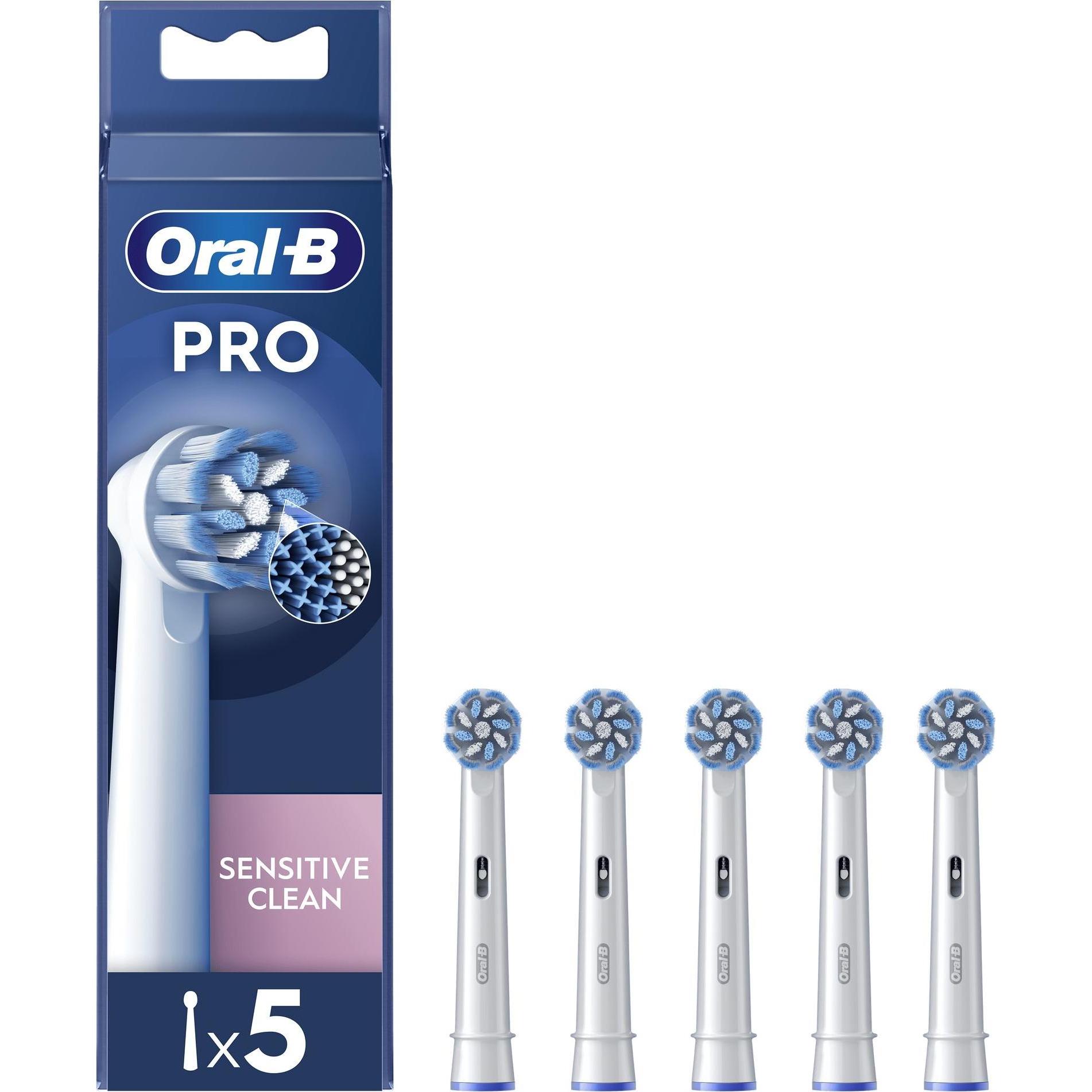 Braun, Testine per spazzolino, Testine di ricambio Oral-B Pro Sensitive Clean (5 x)