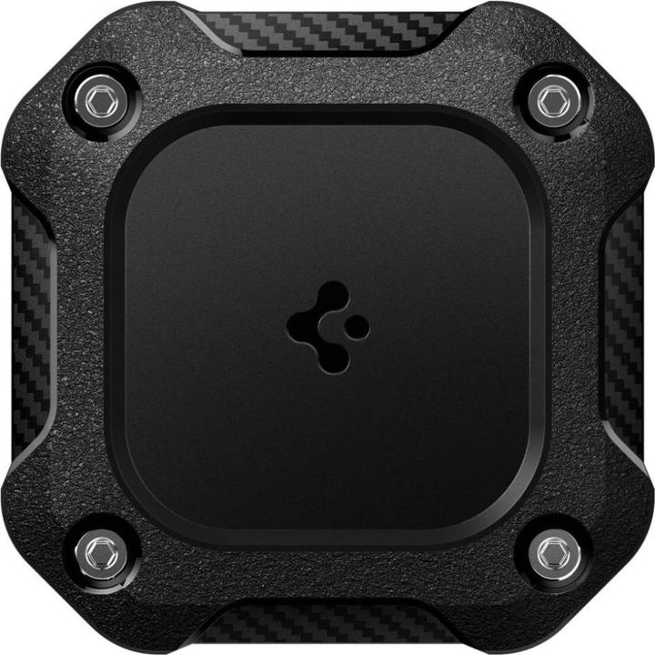 Actual product image Spigen - Tough Armor Holder - Apple AirTag 1 / 2, Waterproof IPX8, 3M Adhesive - Black