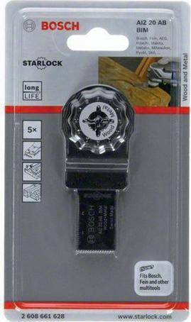 Immagine prodotto Bosch Professional Zubehör AIZ 20 AB Tauchsägeblatt für Multifunktionswerkzeuge, 5-tlg.