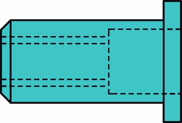 Gesipa Blindnietmutter A2 M8x11x17,0 Standard KS 0,25-3,5mm (Pack mit 100 St)