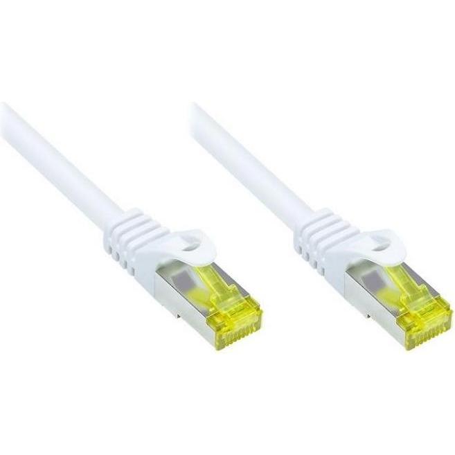 Varia Patchkabel Cat. 7 - 10 m, S/FTP, halogenfrei, weiss (S/FTP, CAT7, 10 m), Netzwerkkabel