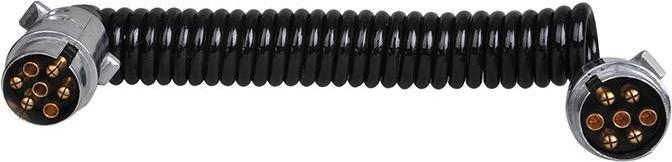 Actual product image ProPlus Spiral cable with 2x plug 7-pin metal in blister (3.50 m)