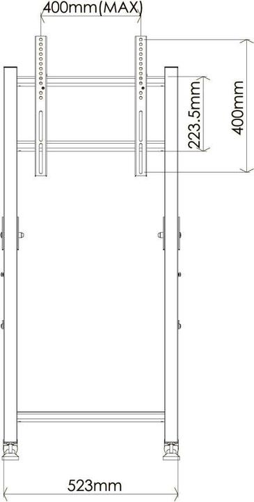 Produktbild Techly TV Trolley für LCD LED TV 23-55"