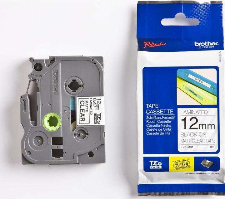 Produktbild Brother TZe-M31 (1.20 cm, Schwarz)