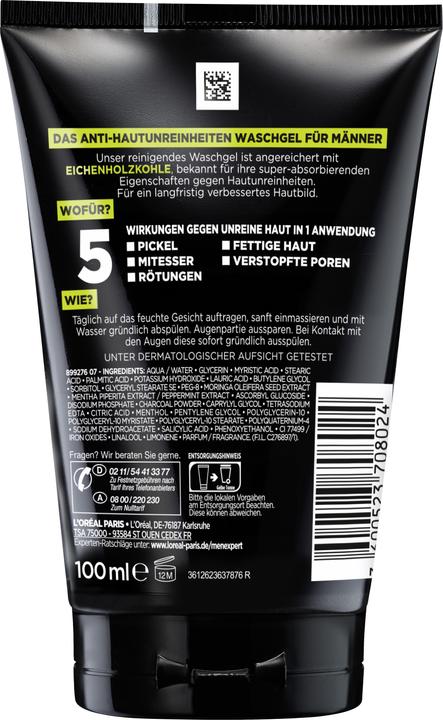 Actual product image L'Oréal Paris Pure Charcoal (Cleansing gel, 100 ml)