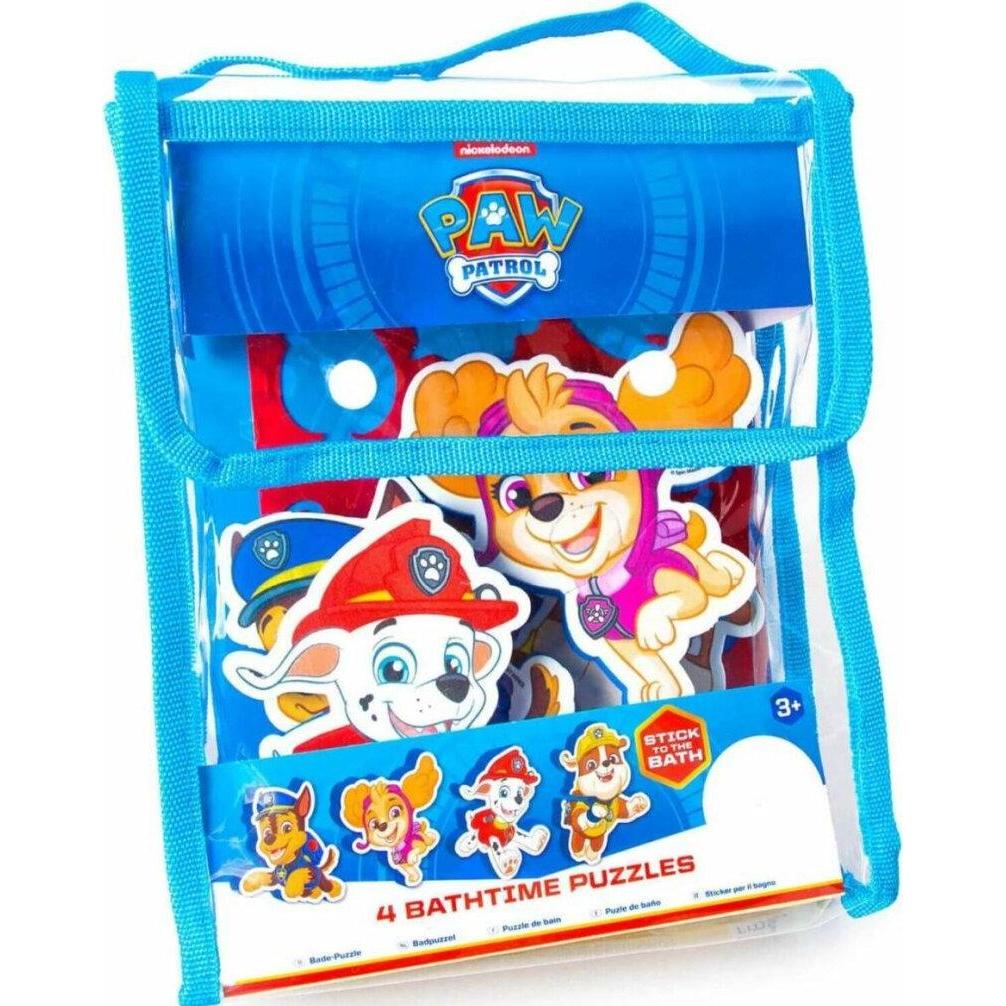 Paw Patrol SPIN MASTER Schaumstoffpuzzle - Wasseraufkleber für die Badewanne 4x2 Teile