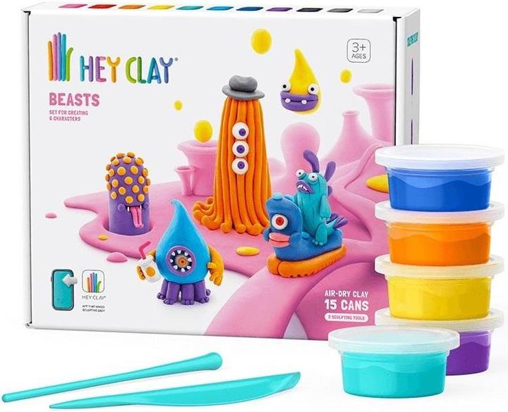 Produktbild Hey Clay Beasts Plastikzellstoff 15 Dosen 15021CEE