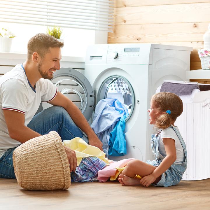 Actual product image Relaxdays Round Hamper (70 l)