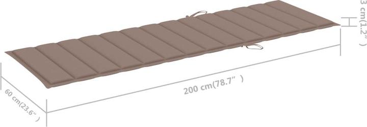 Immagine prodotto vidaXL Sonnenliege (200 cm)