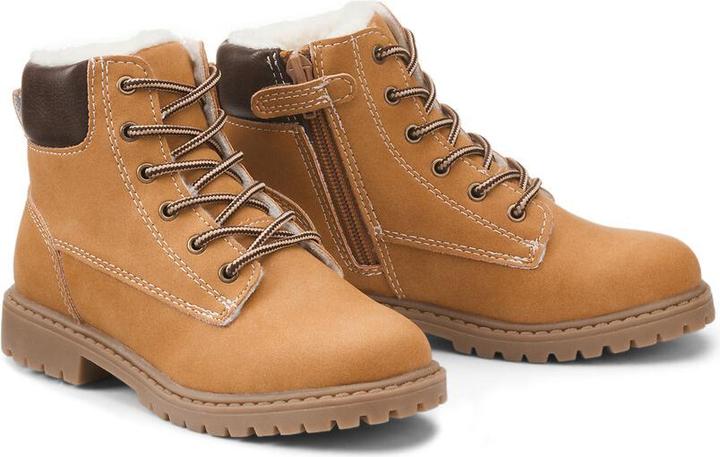 Actual product image La Redoute Collections Lined boots with lacing and zip fastening (28)