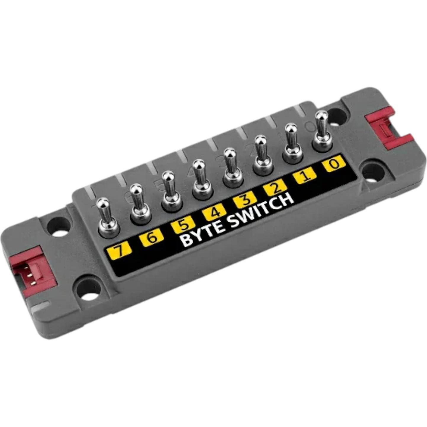 M5Stack Unit ByteSwitch mit 8-Fach Kippschalter, Scheda + Kit di sviluppo