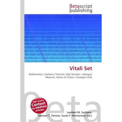 Thumbnail - Vitali Set, Fachbücher von Lambert M. Surhone, Miriam T. Timpledon, Susan F. Marseken
