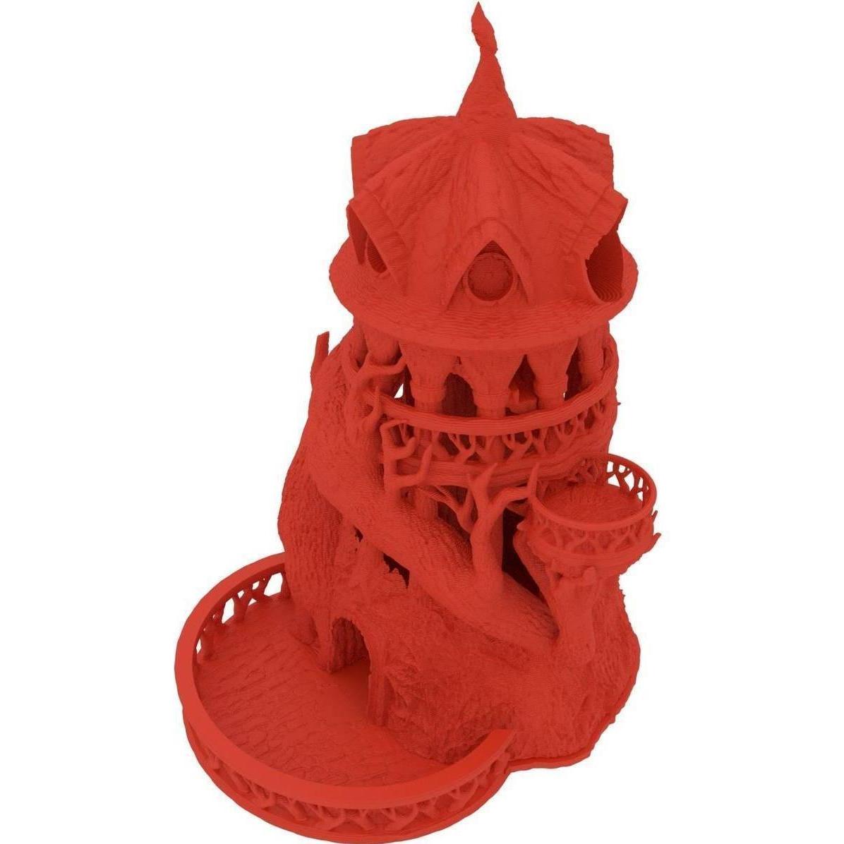 Feldherr 3D Würfelturm Druid kirschrot für Tabletop & Rollenspiele (Materiale sintetico)