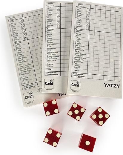 Actual product image Casinoshop Yatzy Las Vegas dice game