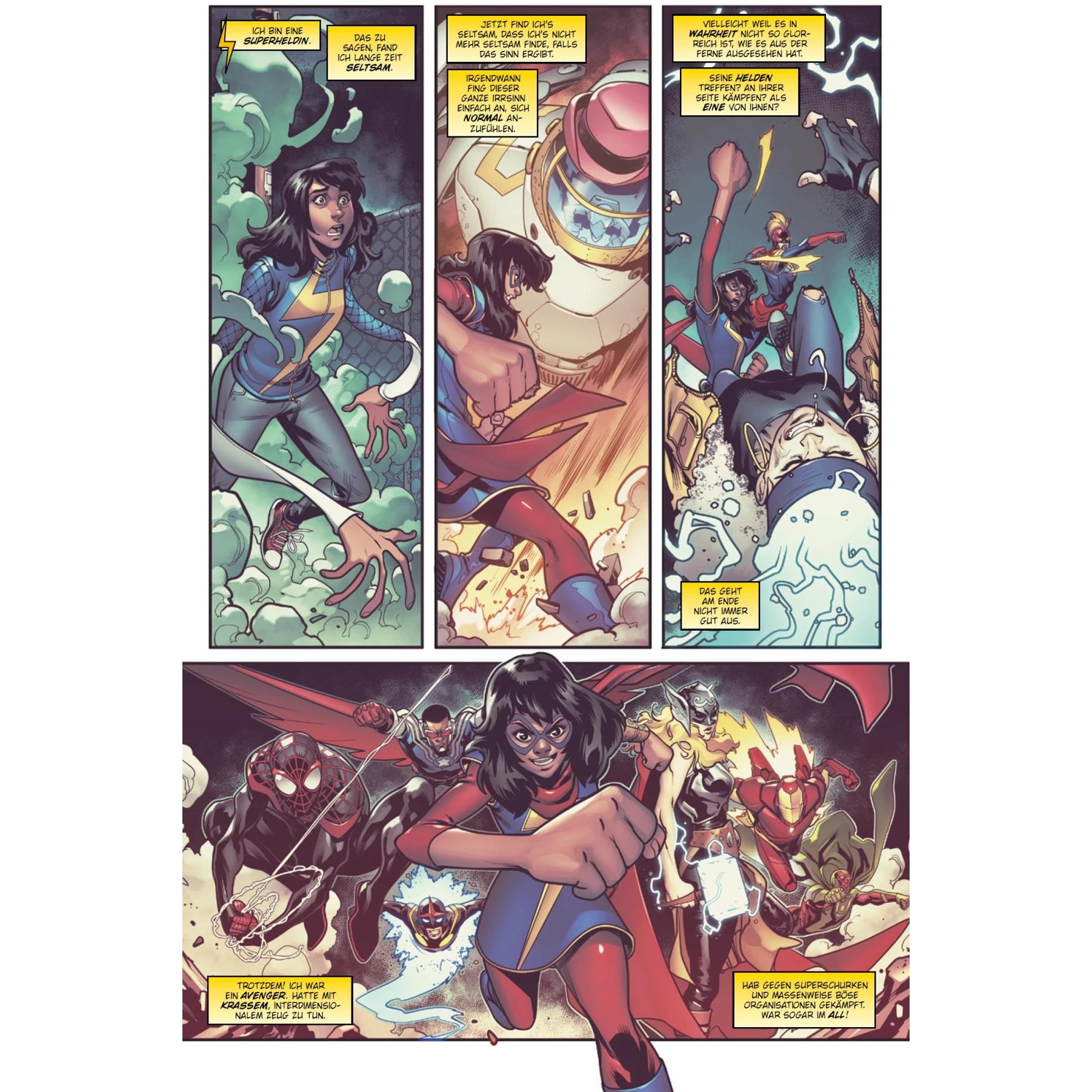 Thumbnail - Ms. Marvel: Teamarbeit mal anders, Belletristik von Ibraim Roberson, Jody Houser, Zé Carlos, Carolin Hidalgo