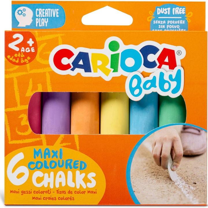 Immagine prodotto Carioca Set di 6 gessetti da colorare per bambini (6x)