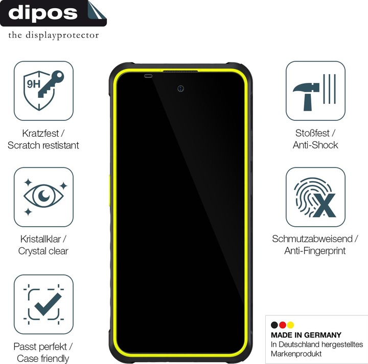 Actual product image Dipos Anti-Shock Screen Protector Clear (1 Piece, Ulefone Armor X)