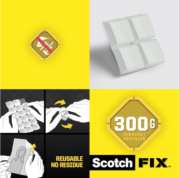 Actual product image Scotch Scotch-Fix Removable Adhesive Pads