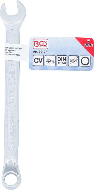 Produktbild BGS Maul-Ringschlüssel, gekröpft SW 7 mm (7 mm)