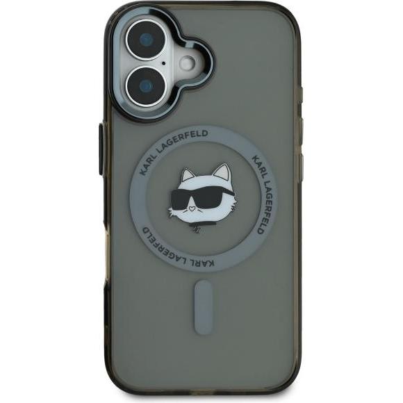 Thumbnail - Karl Lagerfeld KLHMP16MHLSCHK iPhone 16 Plus 6.7" czarny/black hardcase IML Metal Choupette Head Mag (Apple iPhone 16 Pl...