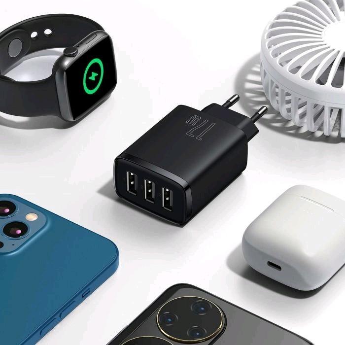 Produktbild Baseus Compact Charger 3U 17W EU Black (17 W, 1 Port)