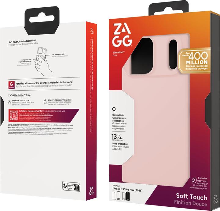 Actual product image Zagg Case für Apple iPhone 17 Pro Max Manhattan Snap pink blush (Apple iPhone 17 Pro Max)