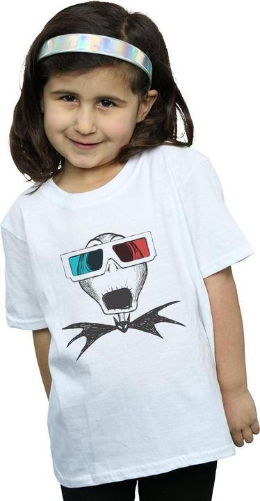 Produktbild Disney Nightmare Before Christmas Jack Skellington 3D Glasses TShirt Mädchen (140, 146)