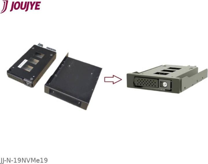 Produktbild Joujye JJ-N-19NVMe19 Festplatten-Wechselrahmen PCIe 3.0, PCIe 4.0 x4